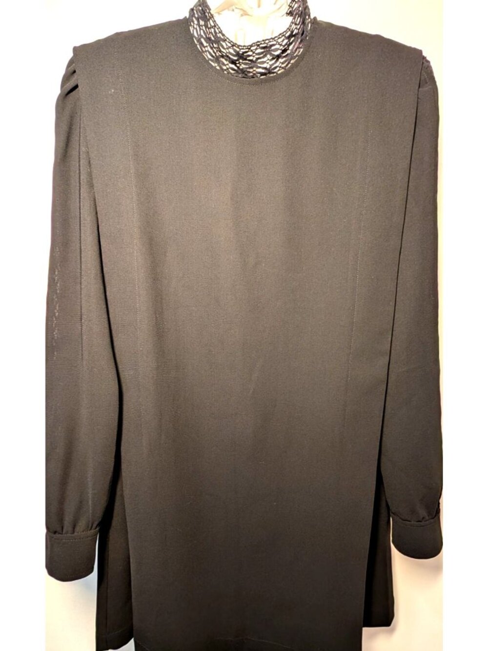 Aritzia Wilfred Black Sheath Dress, Lace Details, Women Size Small